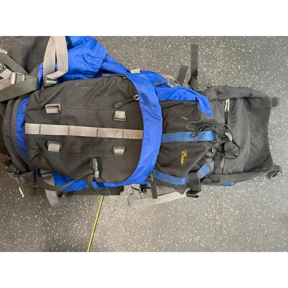 Vintage Arc’teryx Bora Hiking Backpack Black Blue Large Trekking Pack